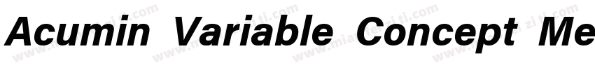 Acumin Variable Concept Medium字体转换